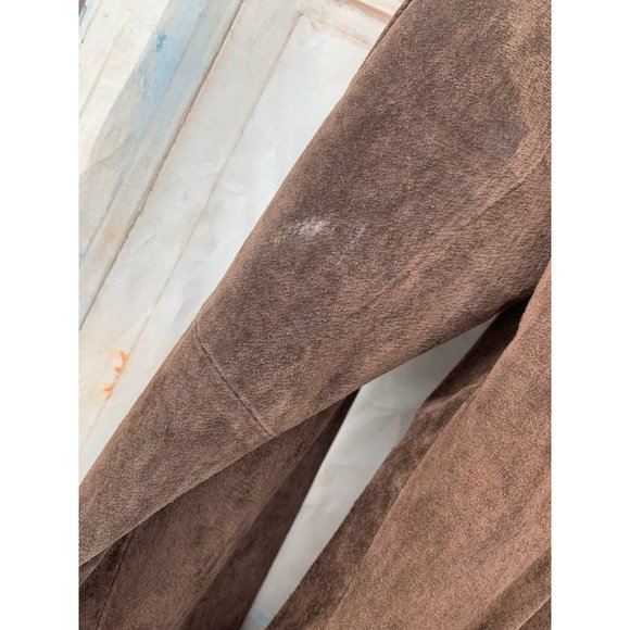 Bradley Bradley Bayou Brown Suede with Light Blue Cutout Details Medium - Picture 7 of 9